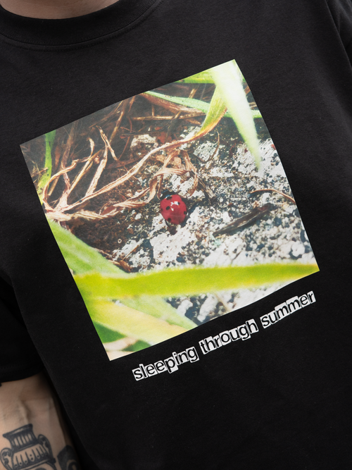 sleeping through summer ladybug tee
