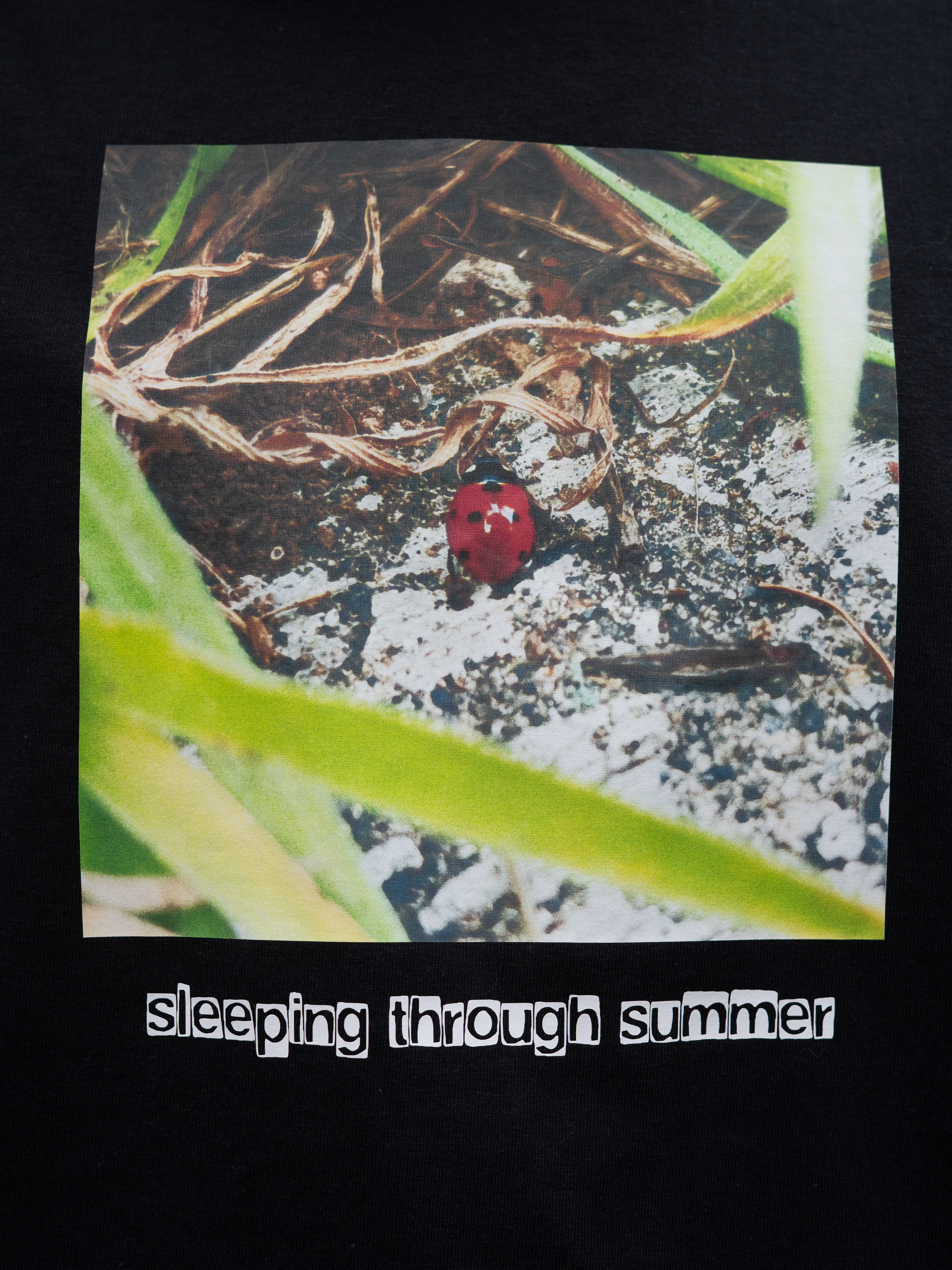 sleeping through summer ladybug tee